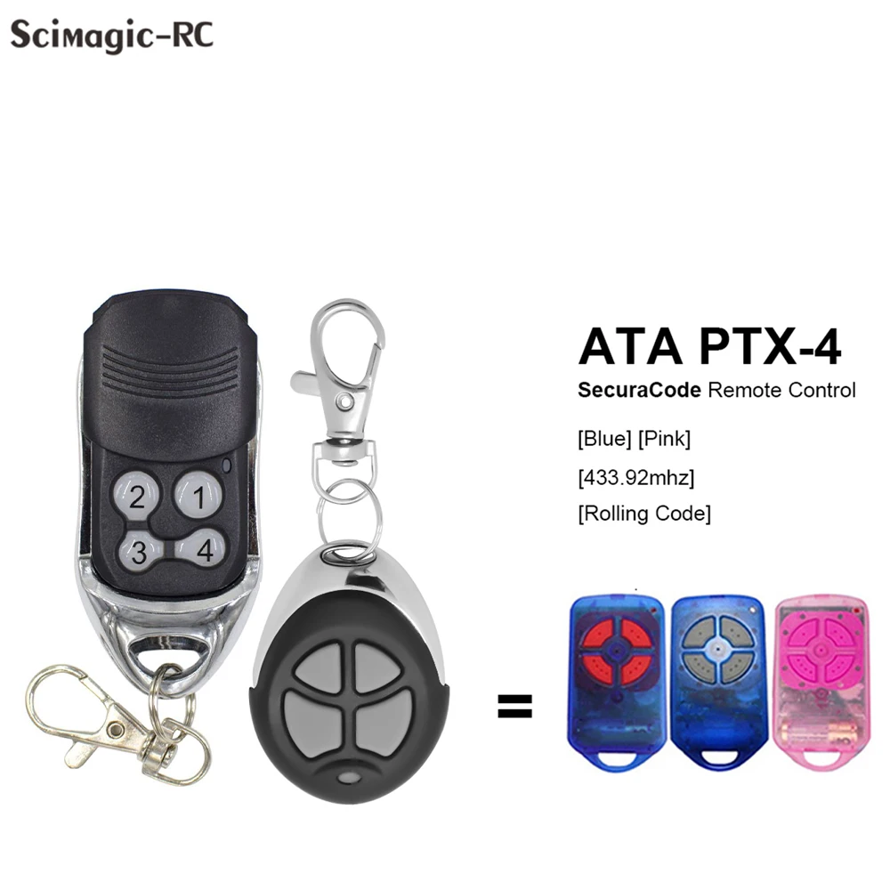 Ata Ptx4 Securacode 433 Мгц Пульт Дистанционного Управления Гаражными Воротами Подвижный