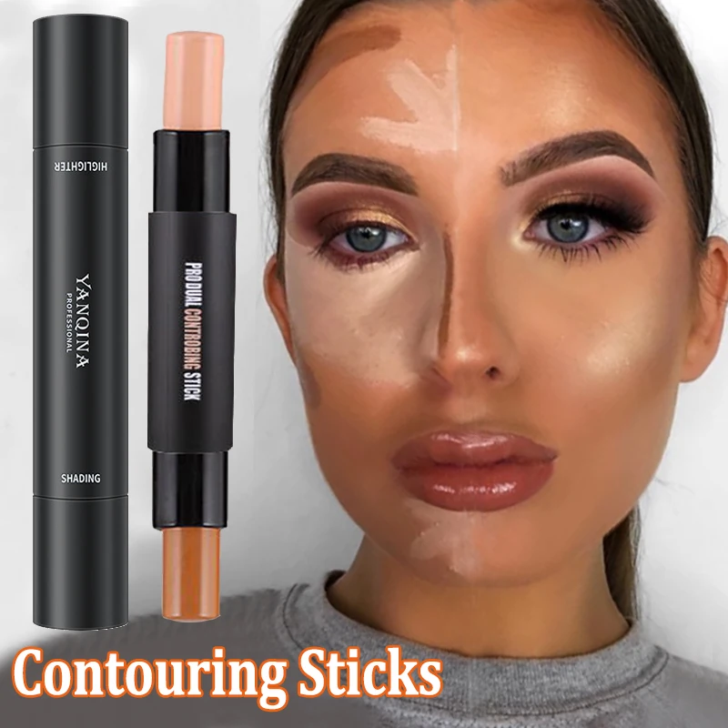 

Facial Contouring Concealer Stick Makeup Lasting Smooth Matte Face Highlighters Shadow Correct Contouring Pen Beauty Cosmetics