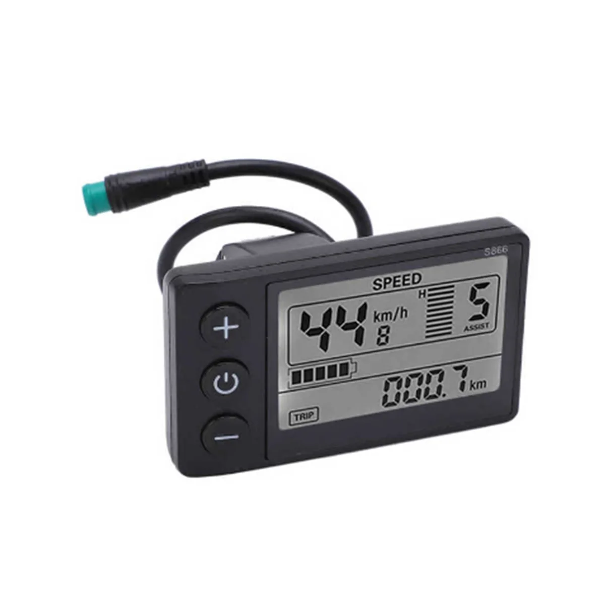 

24V 36V 48V 60V Waterproof LCD Display S866 Controller Panel Dashboard Electric Bike Display for Electric Scooter( 5Pin)