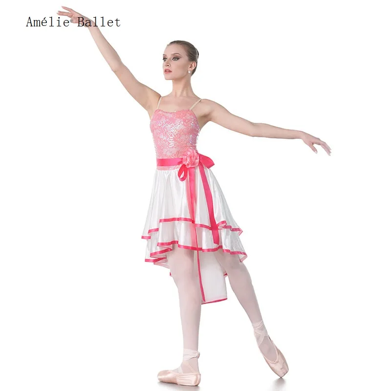 18431 Лирическое дизайнерское платье для велосипедистов балетный костюм желтый