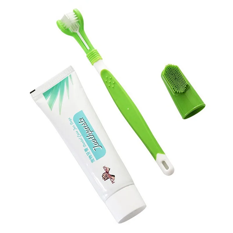 

Advanced Oral Care Natural Dog Dental Kit Vanilla Flavor 3.53oz / 100g Contains Toothpaste,Toothbrush,Fingerbrush,Reduces Plaque