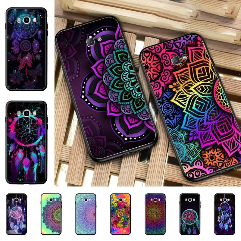 

Abstract Mandala Dreamcatcher Phone Case for Samsung J 2 3 4 5 6 7 8 prime plus 2018 2017 2016 core