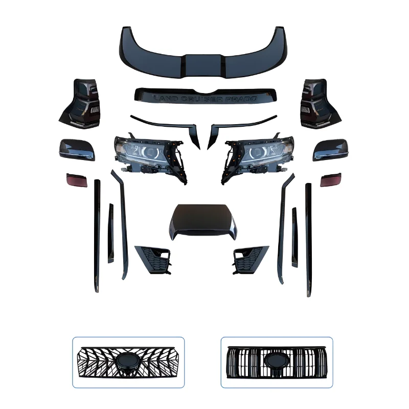 Улучшенный набор Tiger улучшенной формы для Land Cruiser Prado 2018-2023 2018 Alt на Neu