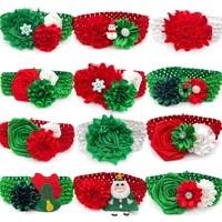3050pcs christmas dogs pet accessories for small middle large dogs bowtie with elastic band pet dog neckties grooming product