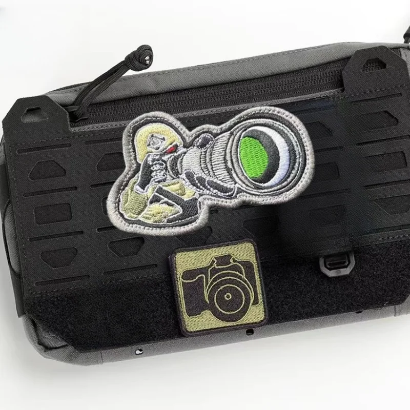 Тактическая фотография значок для морального духа камеры вышитые нашивки с