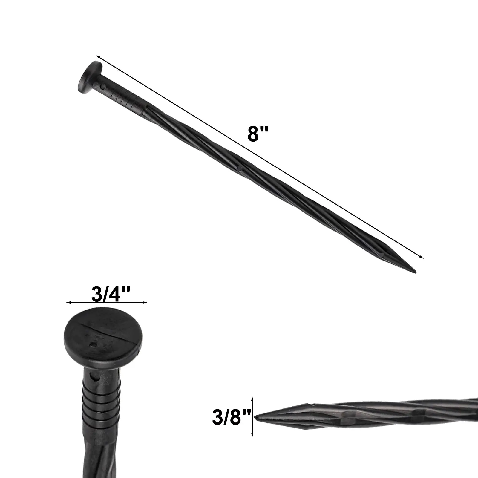 Садовые инструменты анкерные шипы спиральные нейлоновые широкое применение