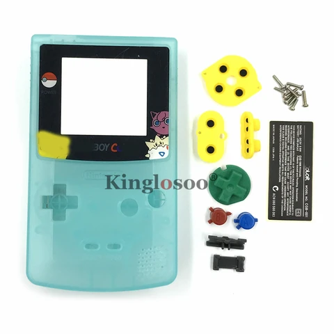 Полный сменный комплект для Game Boy Цветной чехол для корпуса консоли GBC Светится в темноте