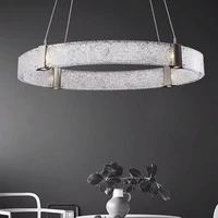 popular luxury creative light lamp high quality roundness glass g9 led pendant lighting bedroom living room hotel hanging lamps