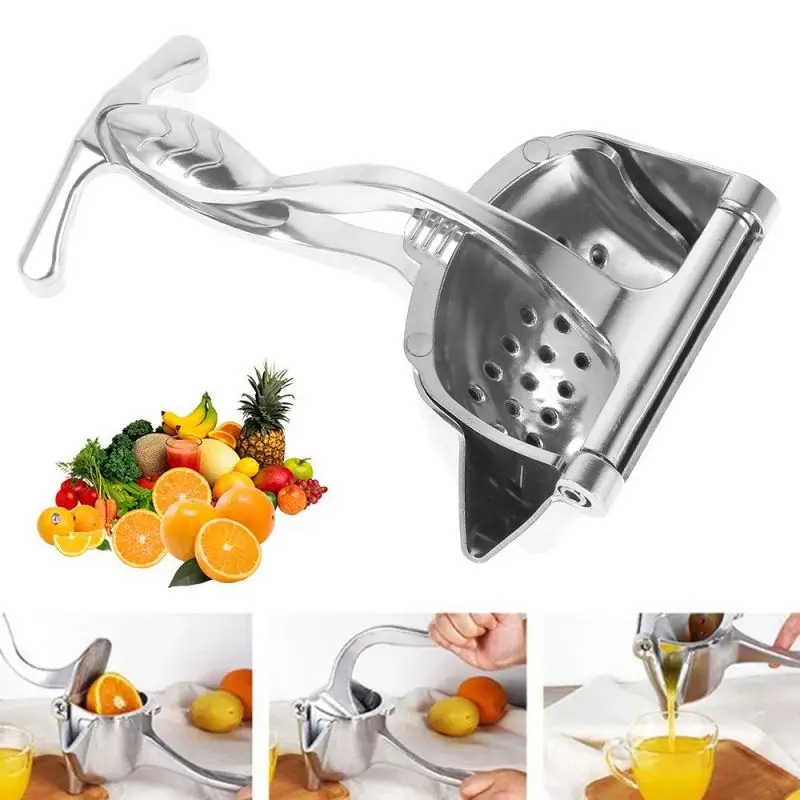 

Manual Juice Squeezer Aluminum Alloy Hand Pressure Juicer Pomegranate Orange Lemon Sugar Cane Juice Kitchen Bar Fruit Tools Acce