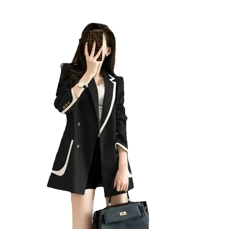 Модный женский пиджак весенне-осенний новый корейский дизайн верхняя одежда