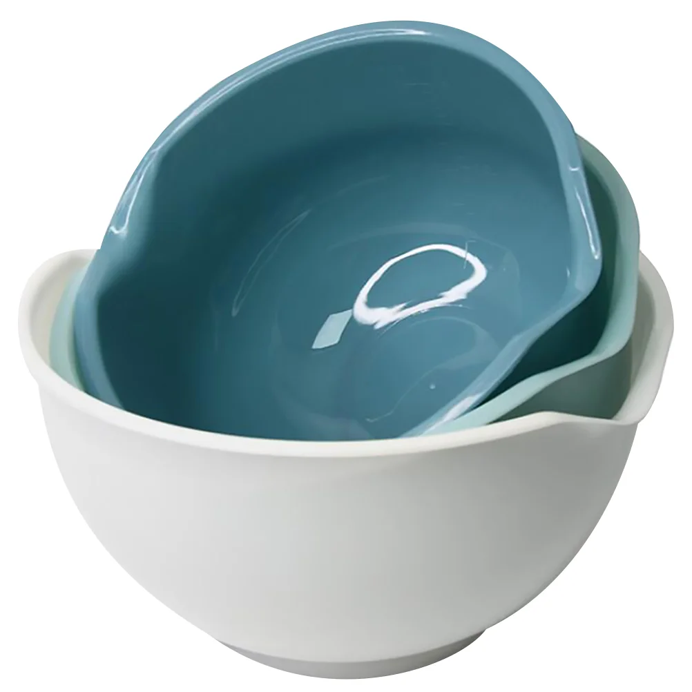 

3Pcs Bowl Salad Bowl Stylish Bowl Cereal Bowl for Storage Kitchen Salad Home