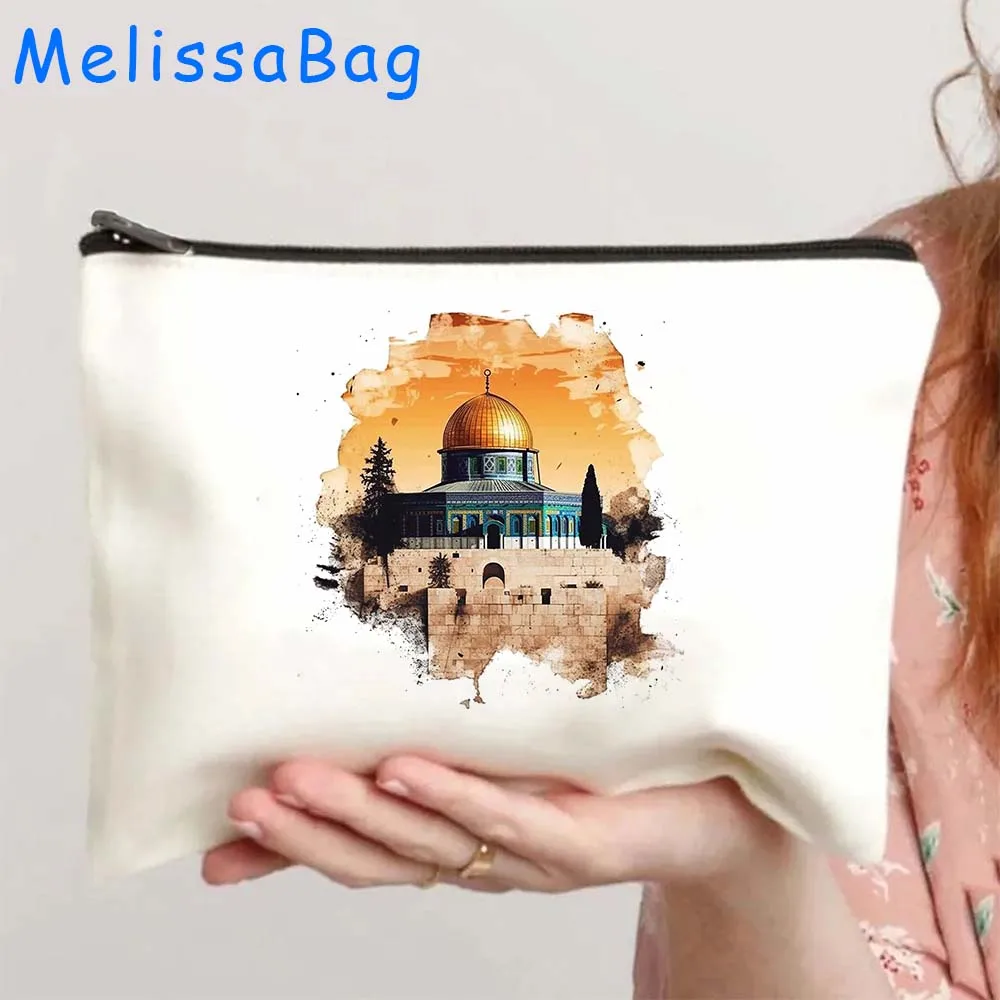 Арабские подарки в джемалию Аль Акса мечеть сердце купол рок здание акварель