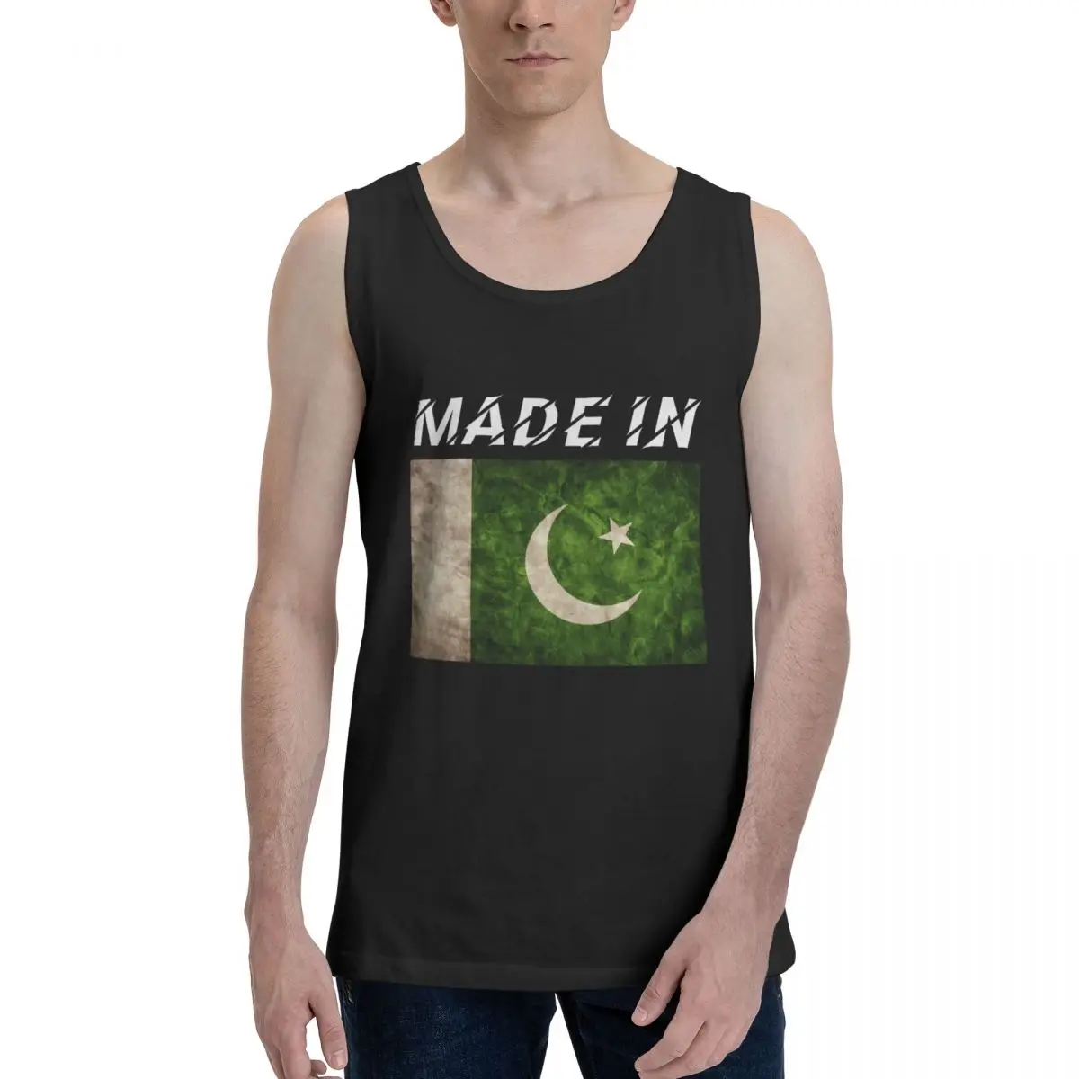 Летняя мужская мода 100% хлопок винтажная рубашка с флагом Пакистана мужские майки