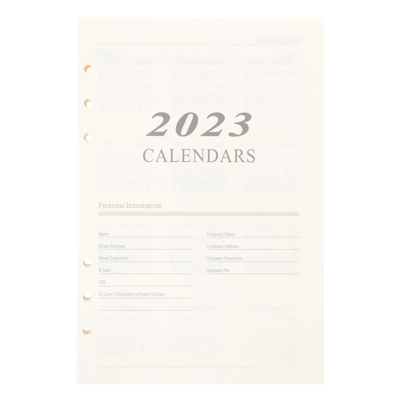 

Paper Planner Leaf Loose Binder Lined 2023 Teacher Refill Inserts Journal Notebook Schedule Refills Daily Calendar Book Monthly