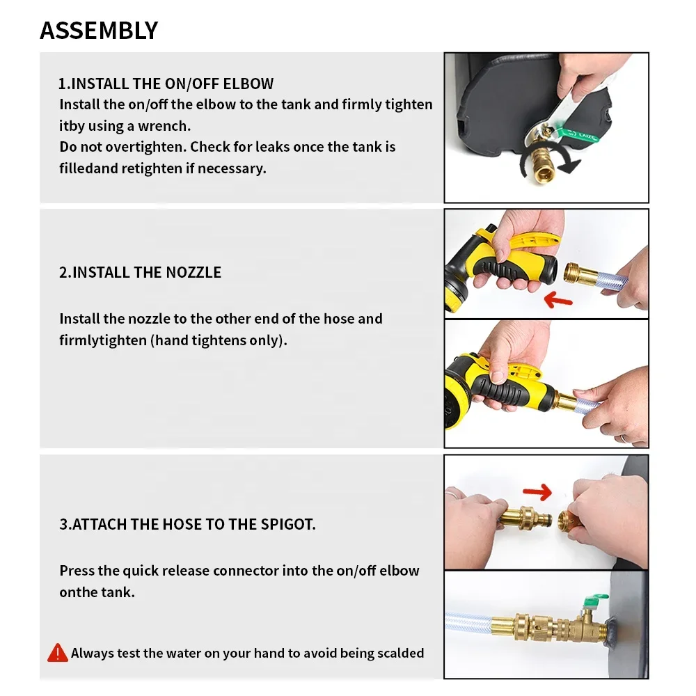 Автомобильный 8-галонный резервуар для воды под давлением решения хранения