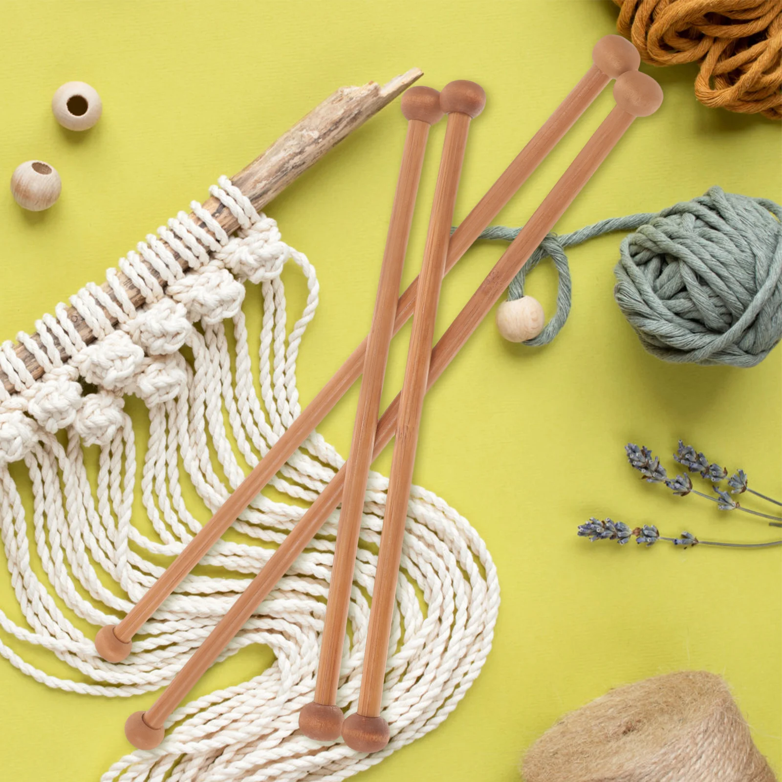 4-шт плетеный подвесной стержень деревянный гобелен палочка аксессуары