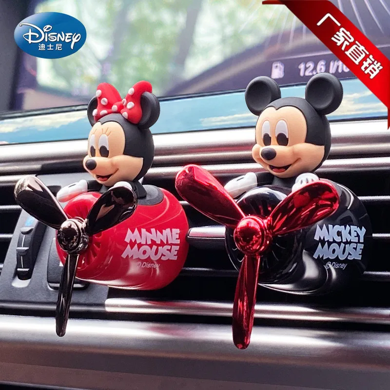 

Disney Mickey Minnie Mouse Car Freshener Auto Accessories Interior Perfume Diffuser Car Air Outlet Anime Kawaii Figure Fragrance