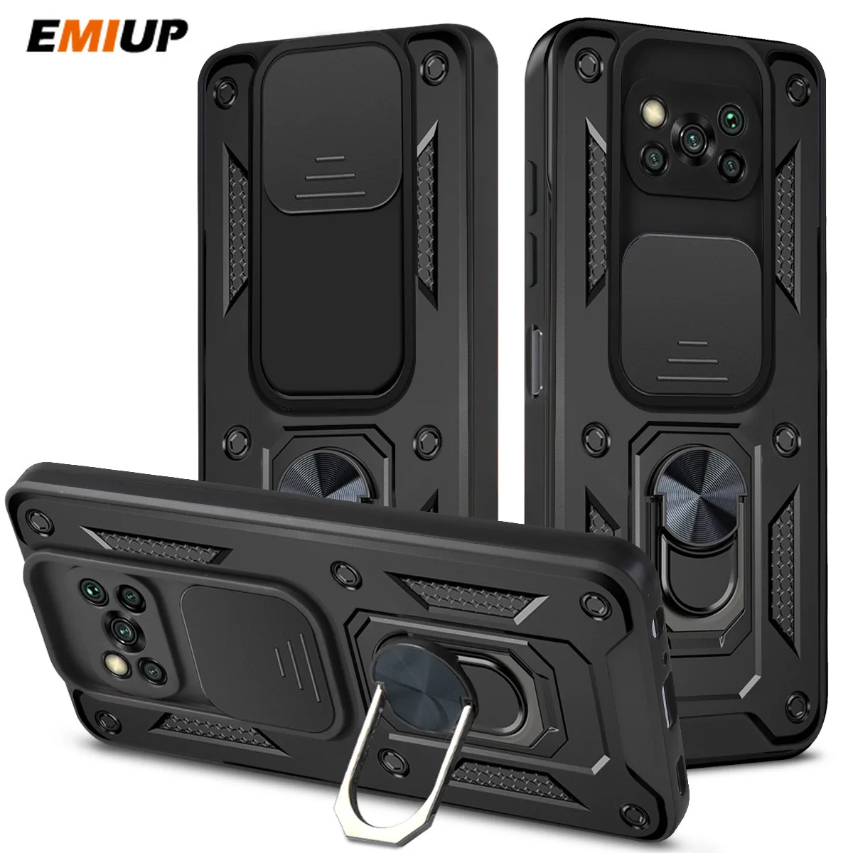 

Камуфляжный бронированный чехол для телефона Xiaomi Poco X3 NFC Poco X3 Pro, задняя крышка с магнитным автомобильным держателем, противоударные чехлы д...