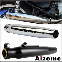 universal 35 45mm motorcycle tapered exhaust silencer retro mufflers pipe for cafe racer custom honda suzuki yamaha boulevard
