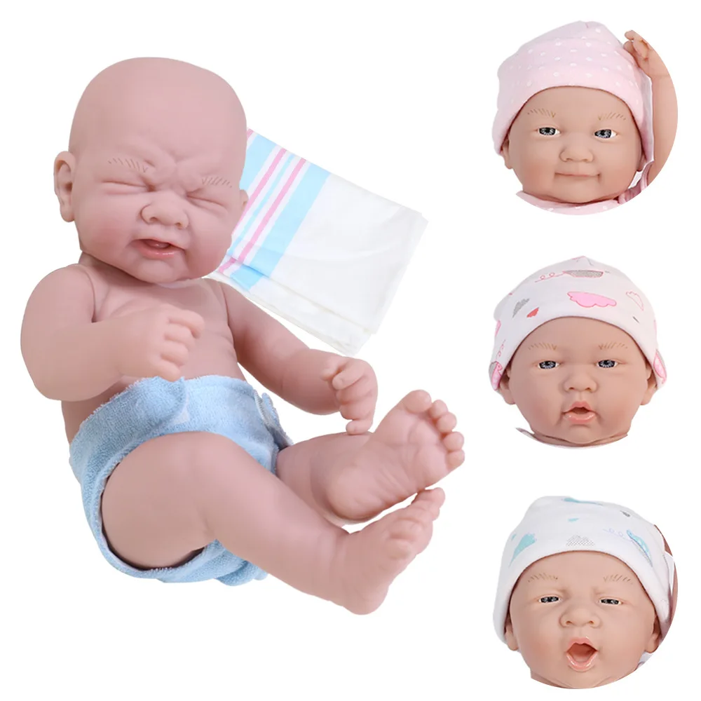 

35cm 14inch Full Body Silicone Baby Bjd Body Bb Reborn Real Boy Girl Doll Child Kids Toys Soft Glue Simulation Alive Mold Doll