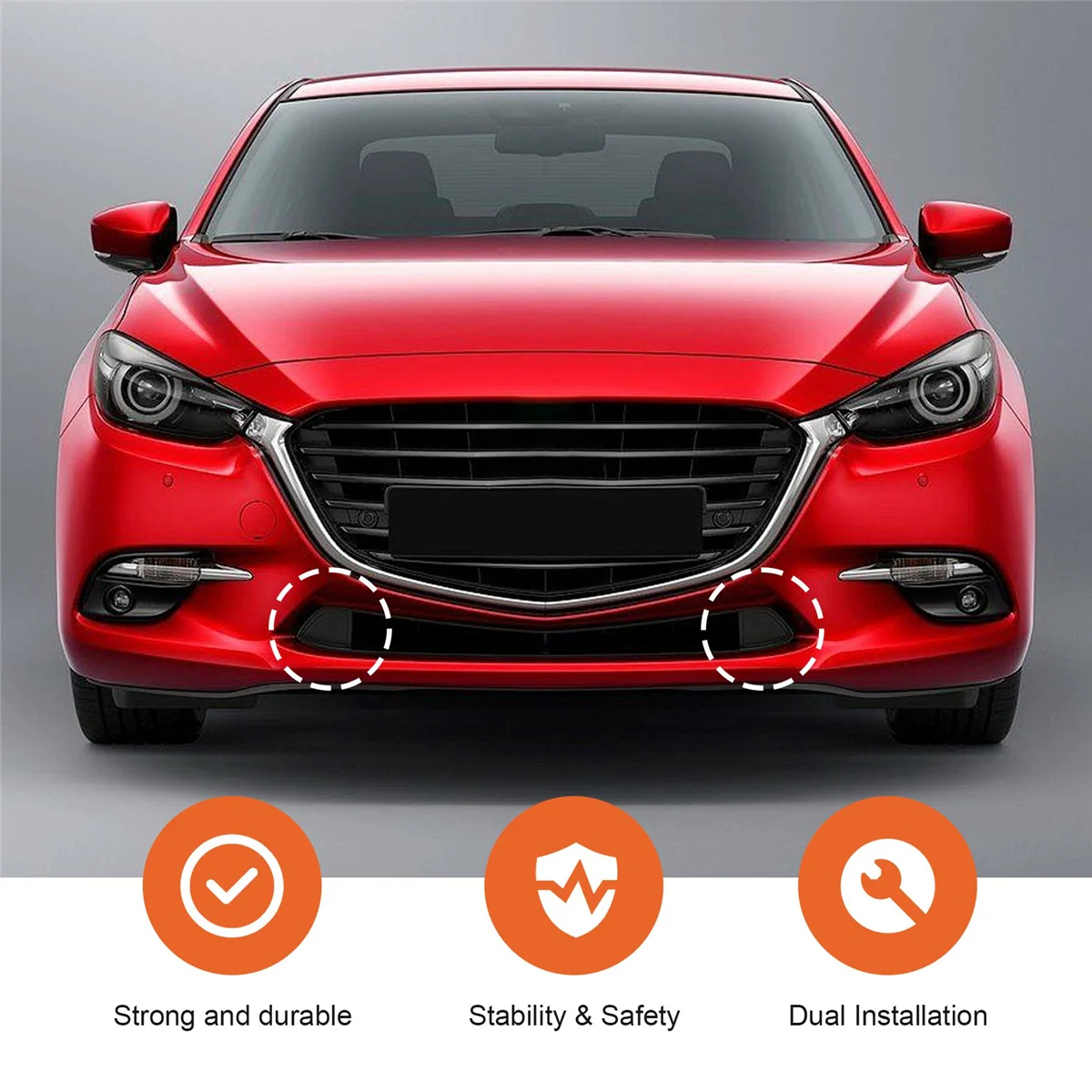 Флюоресцентная Крышка для переднего и нижнего бампера автомобиля 2017-2018