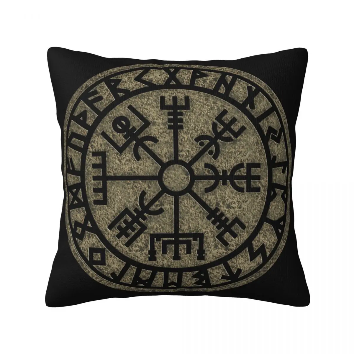 

Vegvisir Viking Compass Norse Symbol Pillow Case valhalla protection nordic Summer Colored Pillowcase Travel Zipper Cover