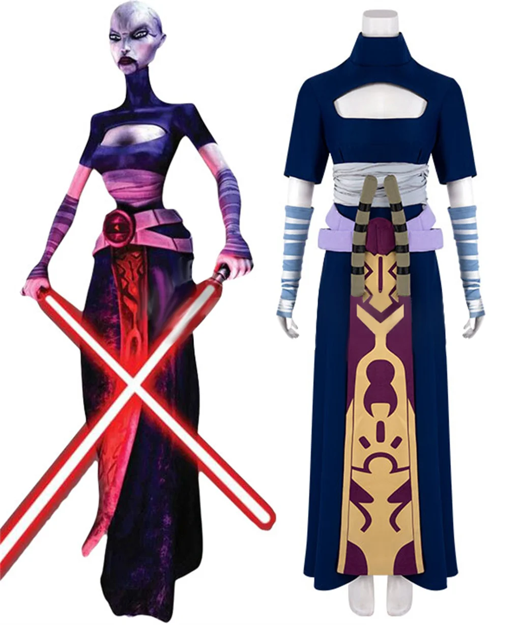 Asajj Ventress Cosplay Costume Adult Halloween Carnival Outfit