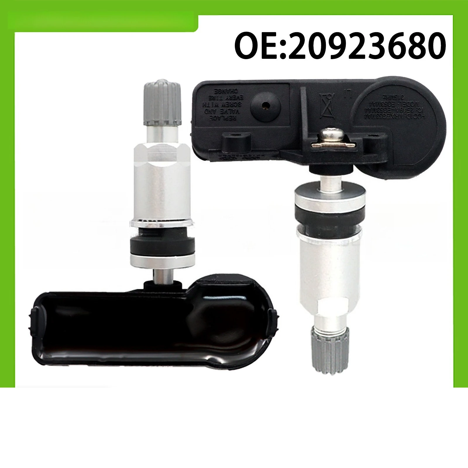 Фото 20923680 Комплект из 4 датчиков давления в шинах для Chevrolet Silverado, Suburban, Tahoe, Traverse, Cadillac, Buick, с клапаном из алюминиевого сплава №1