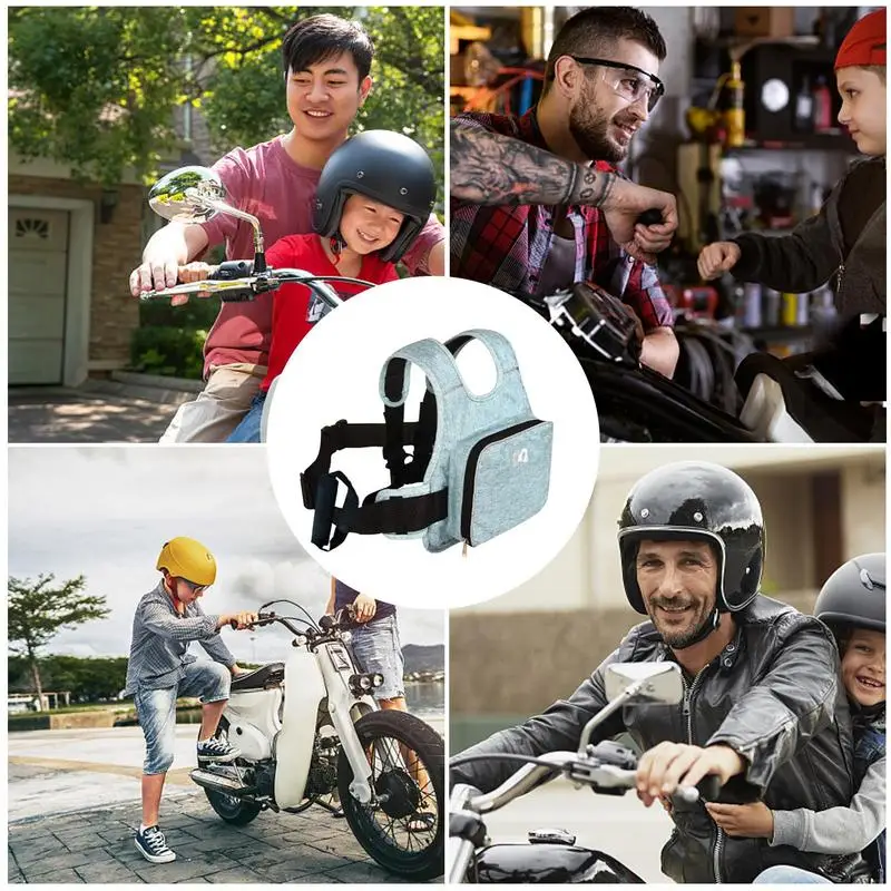 Ремень безопасности детский из ткани Оксфорд регулируемый светоотражающий пояс