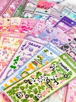 sharkbang new arrival flora full set series decor stickers scrapbook kpop lables for journal album stationery sticker suppliers