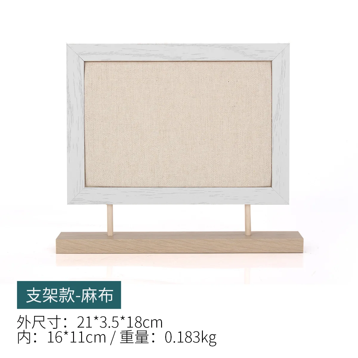 Earrings Display Holder Vintage Jewelry Frame Linen Pad Jewelry Display Organizer with 40 Pcs Pearl Pins