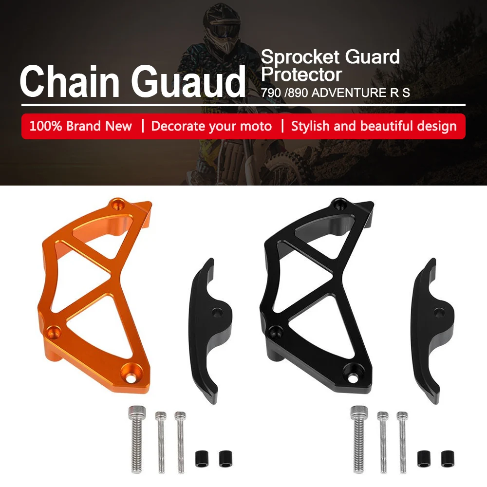 

For KTM 790 890 Adventure S R DUKE 790 890 DUKE 2019 2020 2021 2022 2023 CNC Front Sprocket Guard Protector Chain Guaud Cover