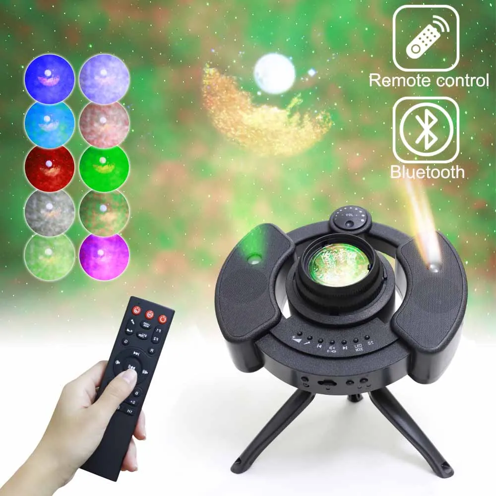 LED star projector bluetooth music playback holiday romantic atmosphere light Christmas birthday gift home party night light