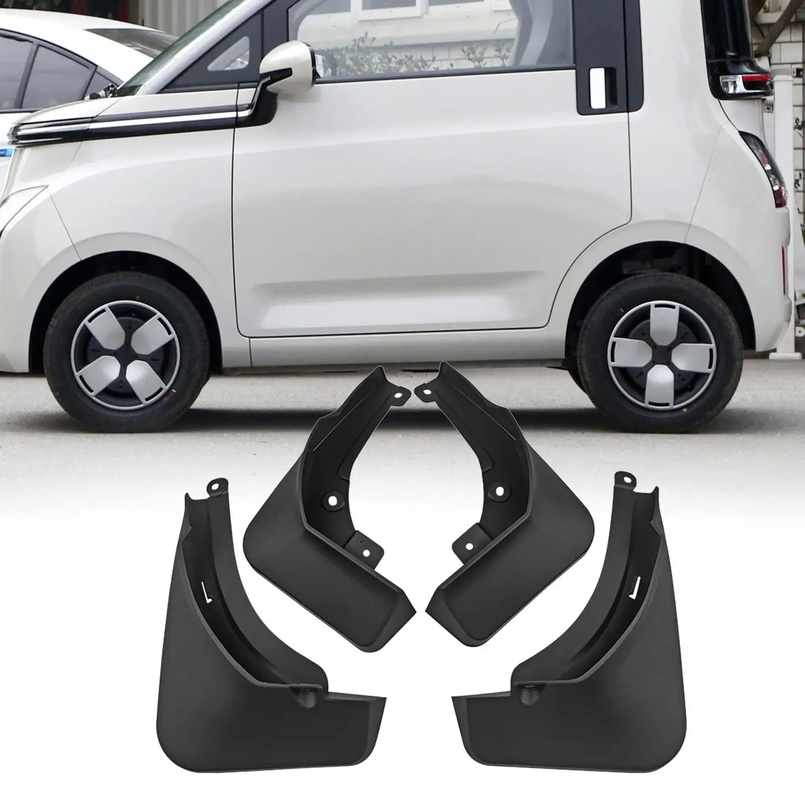 

Car Wheel Mud Flaps Exterior Parts Durable for Wuling Air EV 2023