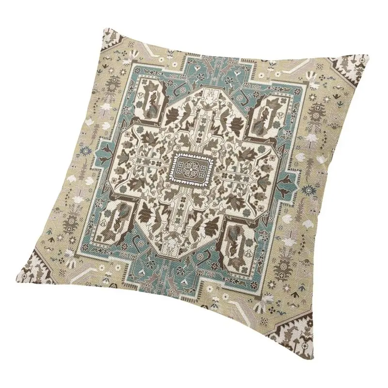 Скандинавский богемный этнический античный персидский ковер наволочка 55*55 см