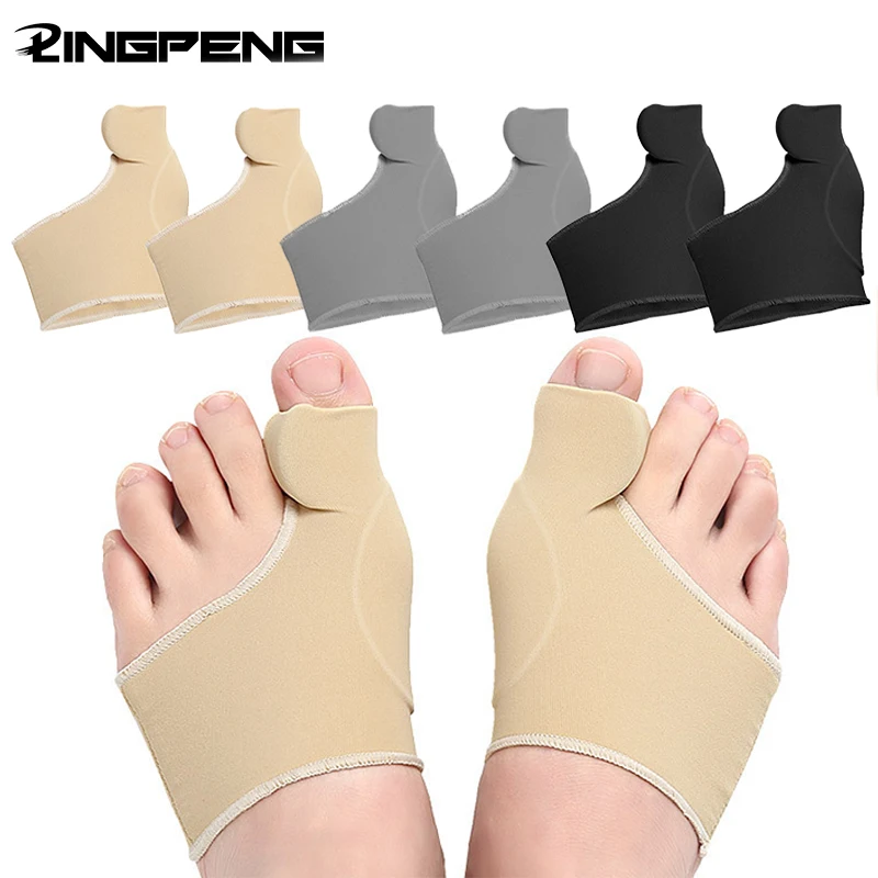 

One Pair of Soft Pedicure Socks with Cloth Covered Gel Bunion Corrector Foot Protector Soft Gel for Morning and Evening Use