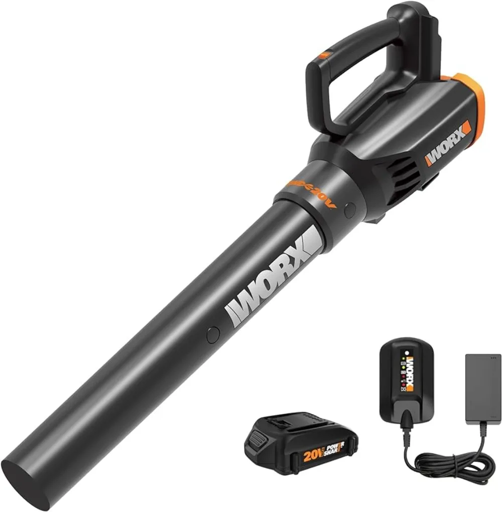 

Worx 20V 2-Speed Leaf Blower Cordless with Battery and Charger, Blowers