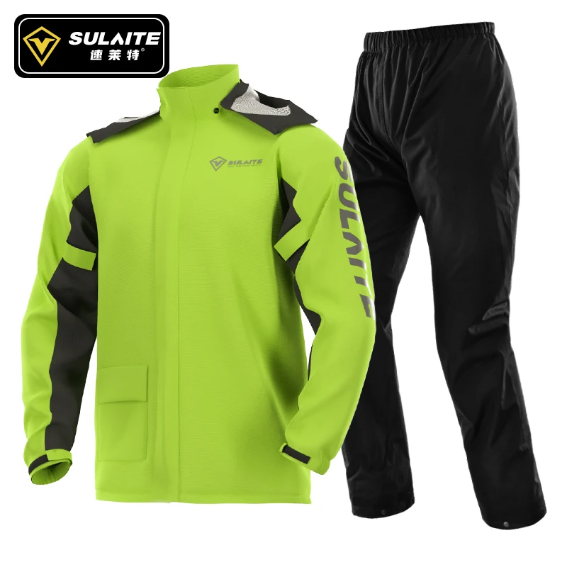 

Waterproof Motocross Rain Suit Raincoat + Rain Pants Poncho Motorcycle Rain Jacket Motorbike Scooter Riding Rain Suit