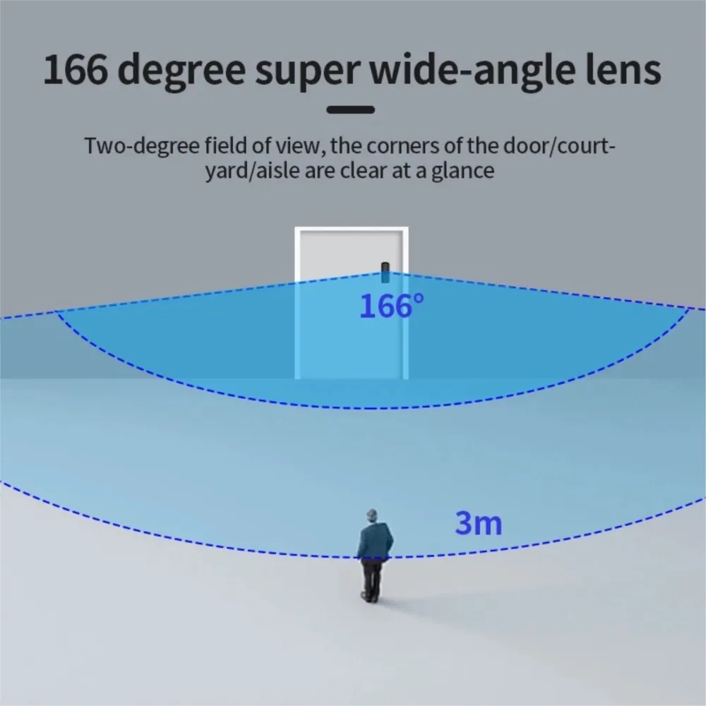 Дверной звонок Tuya DB204 для умного дома водонепроницаемый видеозвонок с функцией