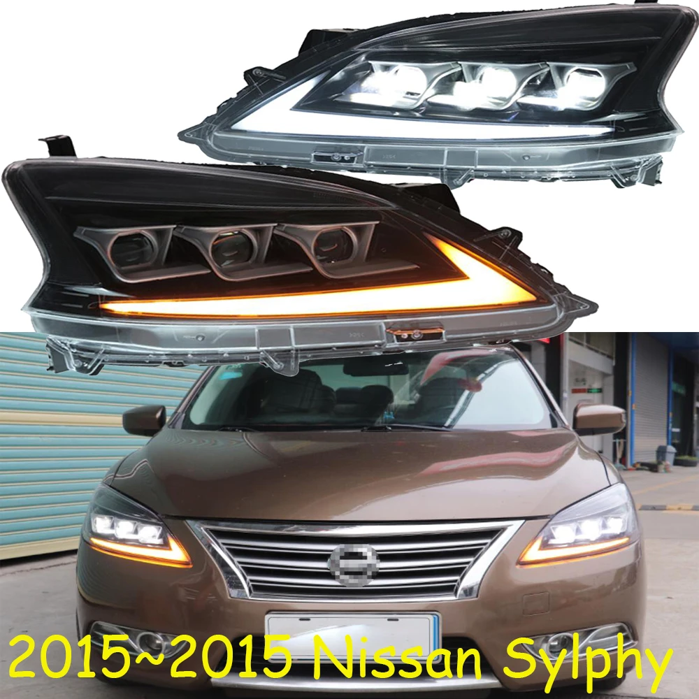 2012 ~ 2015y автомобильный передний фонарь Bupmer Sentra для Nissan Sylphy автомобильные