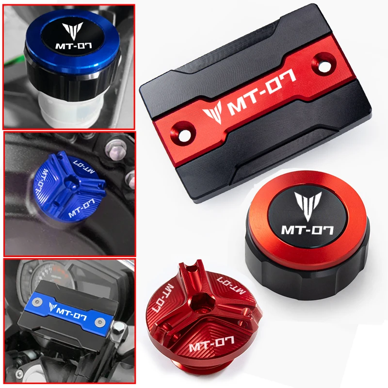 Motorcycle Accessories Rear &Front Brake Fluid Reservoir Cap oil filler cap For Yamaha MT07 MT 07 2014-2019 2020 2021 2022 MT-07