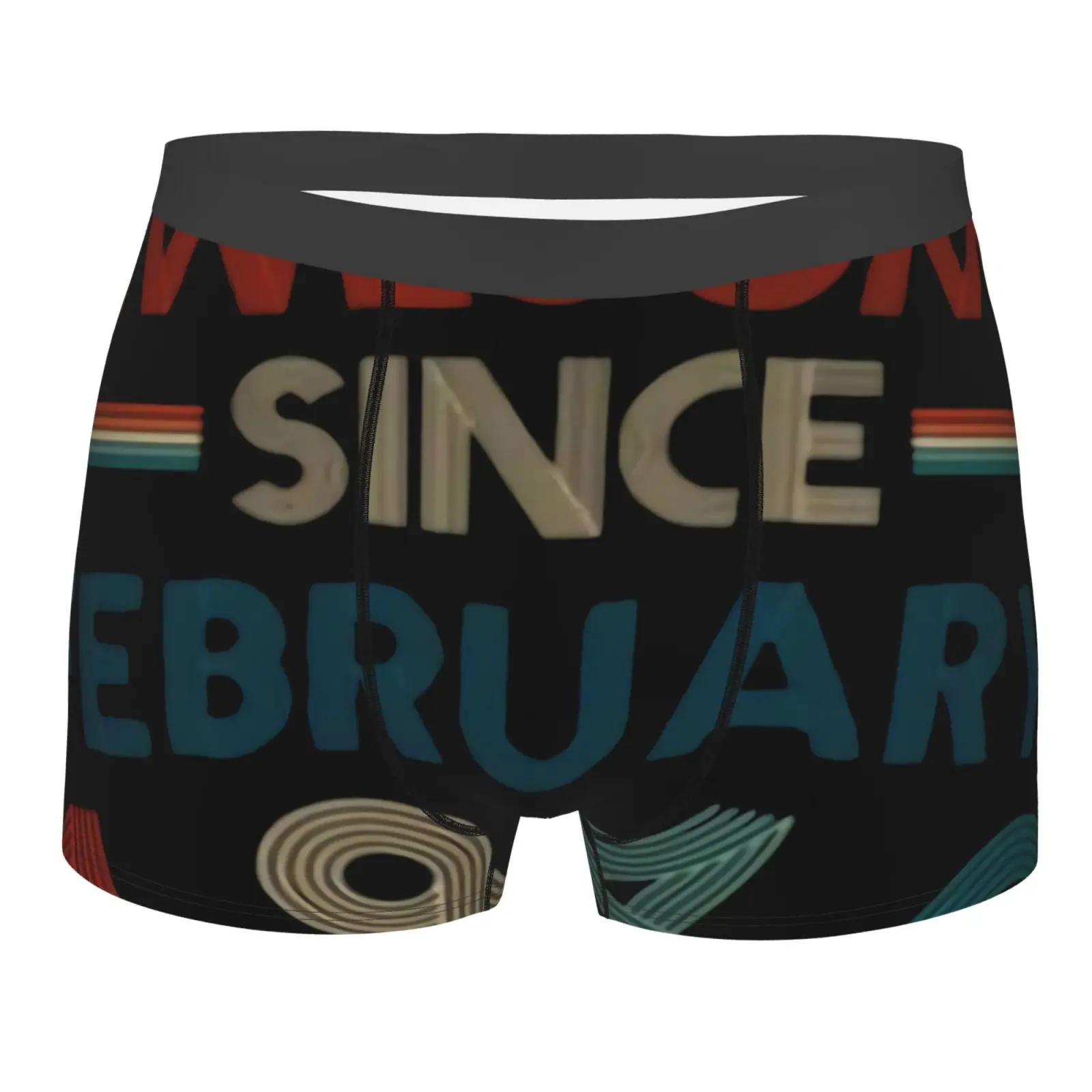 

Боксеры с завышенной талией для мужчин и женщин, комплект из полиэстера, розовое нижнее белье, с даты рождения, февраль 1940