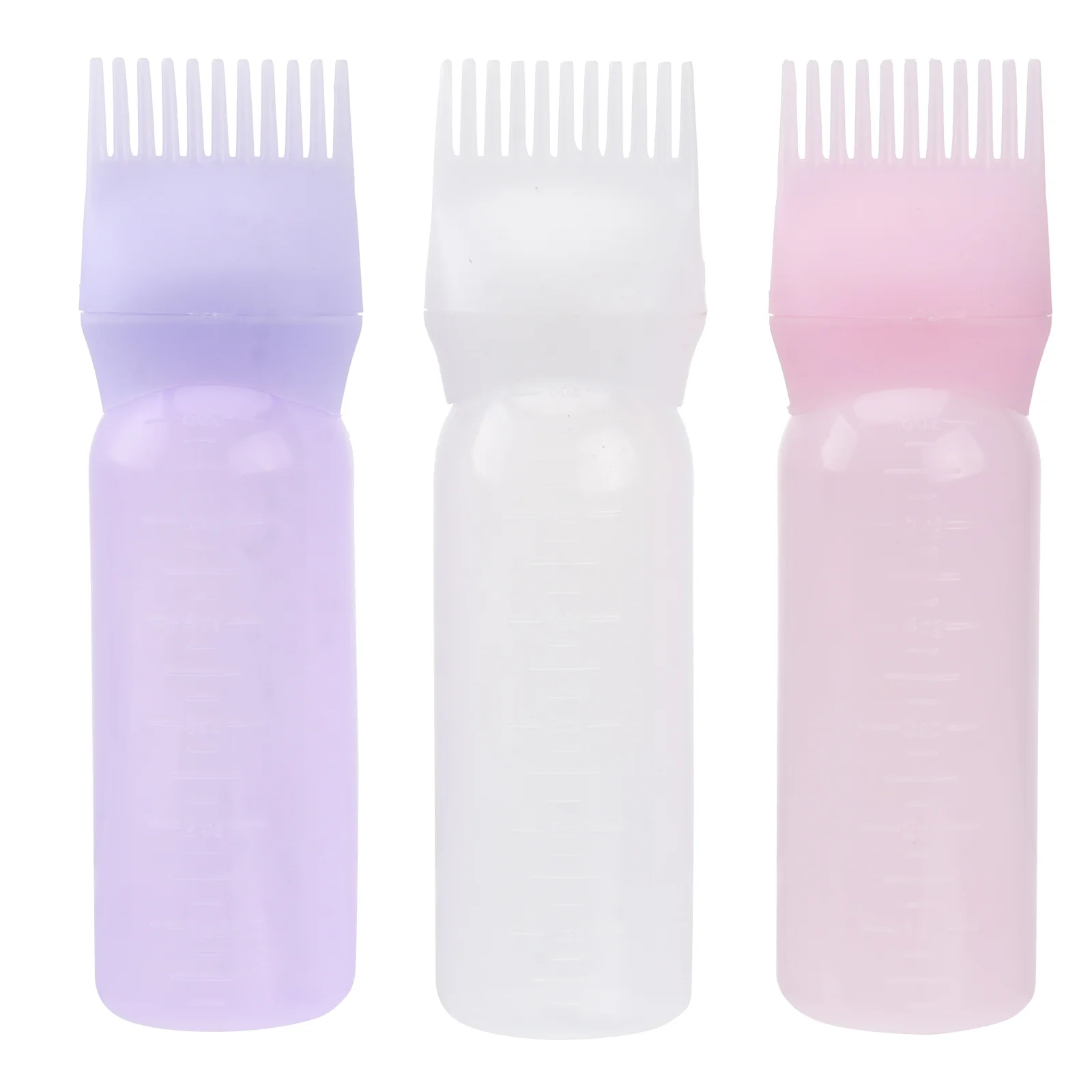 

Hair Bottle Applicator Dye Comb Bottles Salon Squeeze Container Root Hairdressing Coloring Oil Refillable Containers