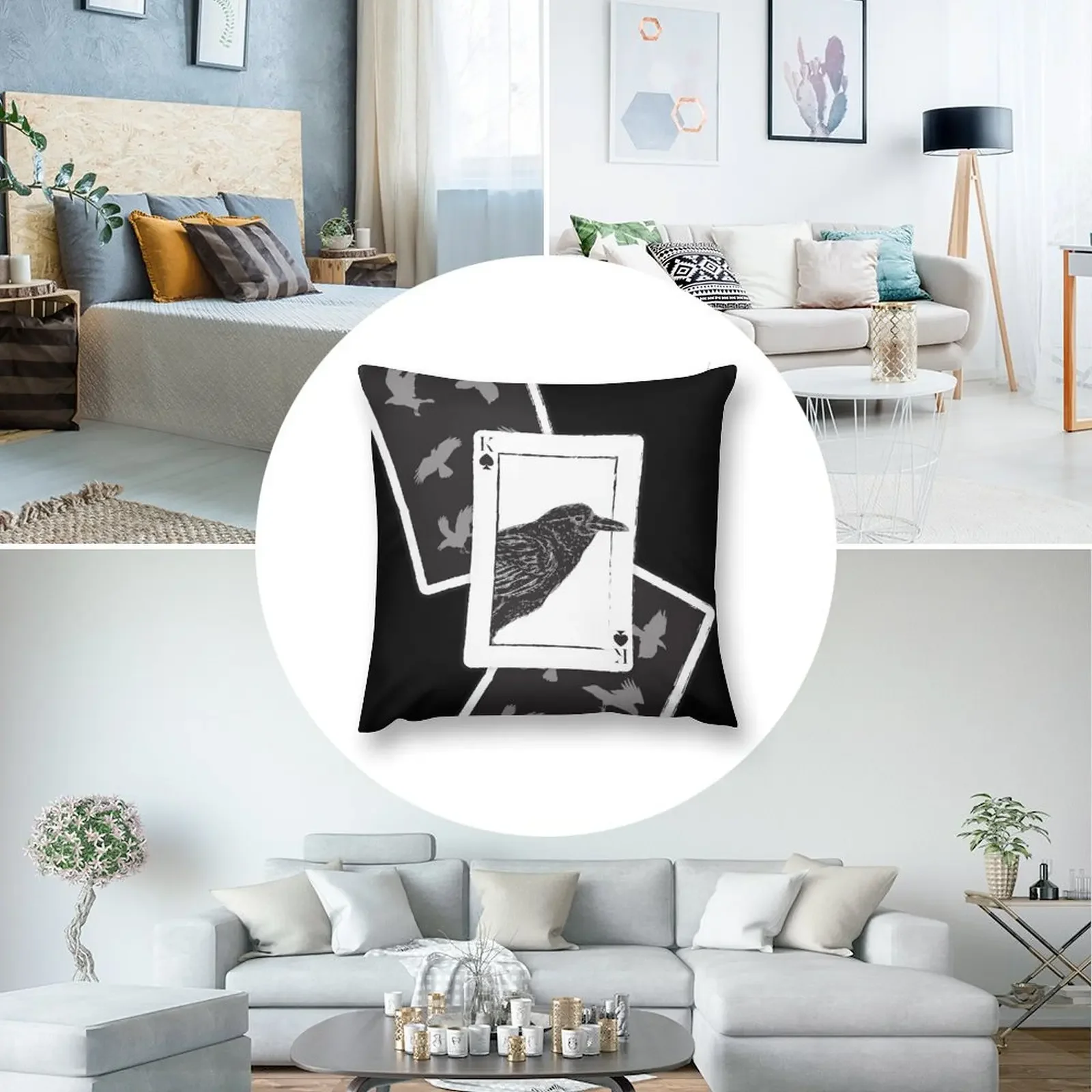 Kaz of Spades - шесть ворон декоративная подушка декоративные подушки для роскошного