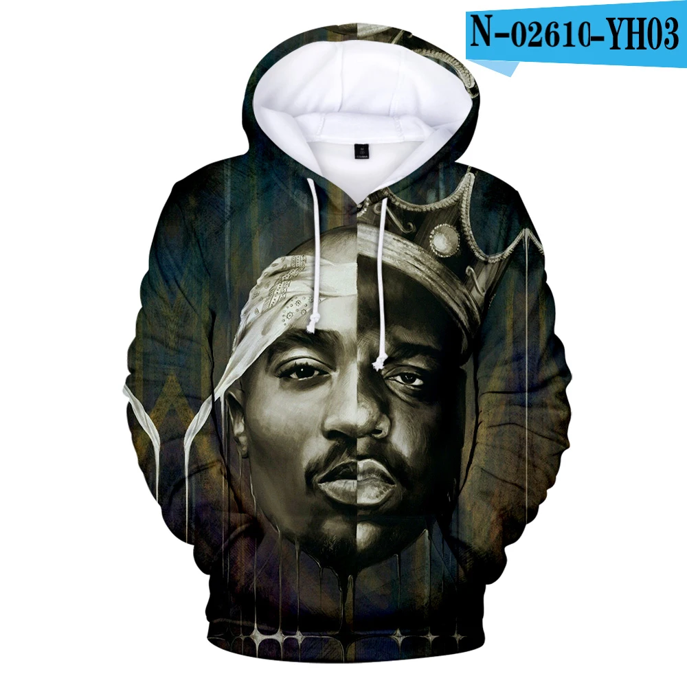 Толстовки Biggie macios para homens New Rock moletons impressos em 3D 2024 famosos pulôvere