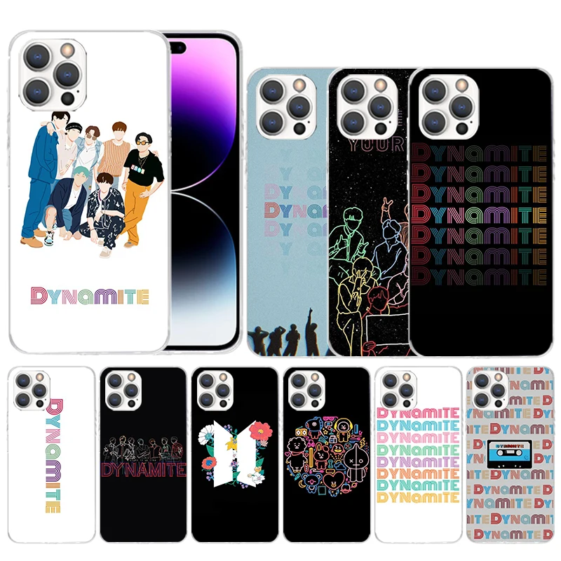 Мягкий чехол с рисунком в виде динамита Kpop для iPhone 14 13 12 Mini 11 Pro Max, чехол для телефона X XS XR 7 Plus 8 + 6 6S 5 SE, чехол с рисунком
