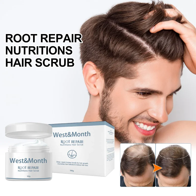 

West&Month Shampoo Nourishing Hair Care Scrub Repair Damaged Hair Nourish Hair Roots Anti Hair Loss Scrub шампунь для волос