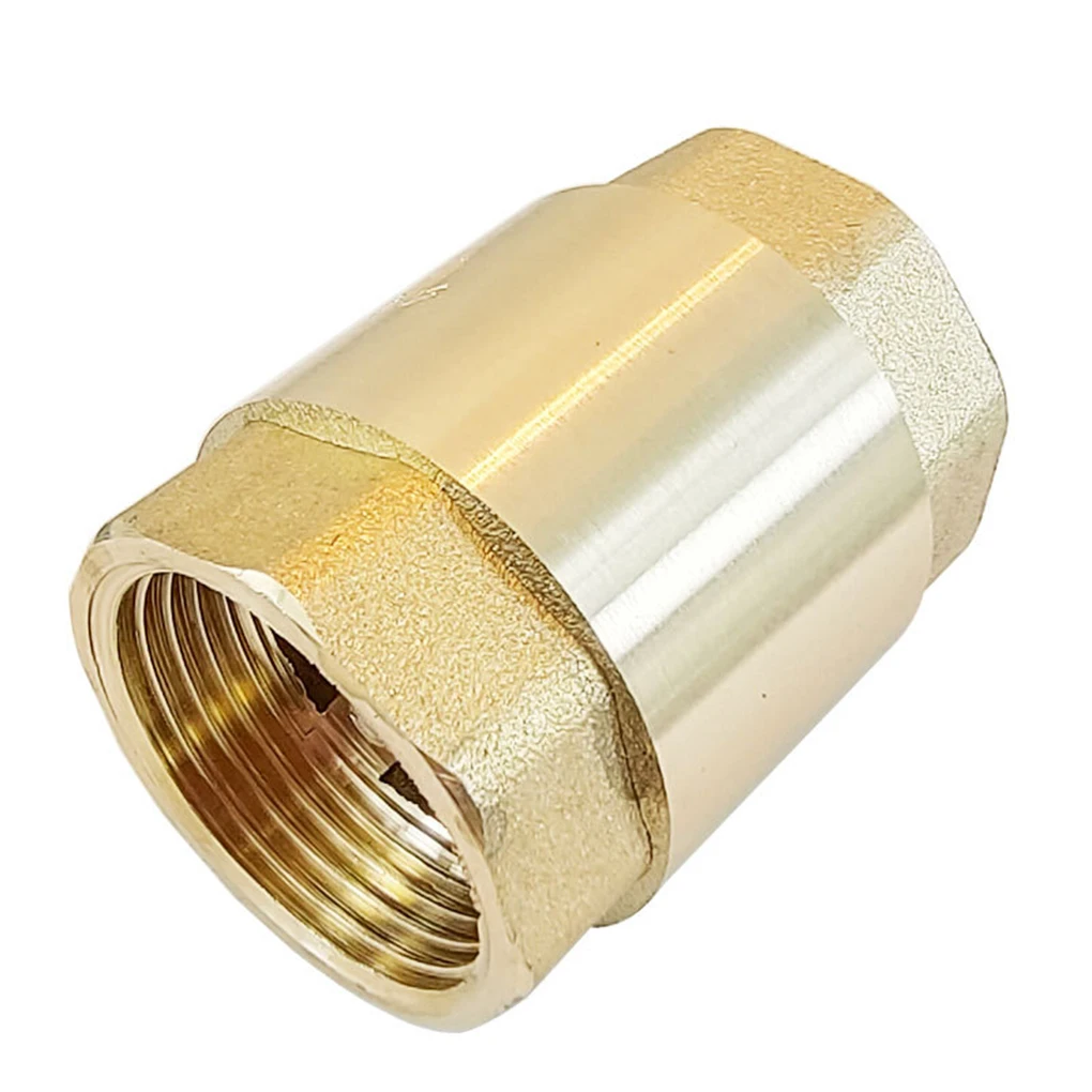 

Inline Check Valve Spring Loaded Non-return Controller Threaded One-way Replacement Connector Household Kitchen Spare