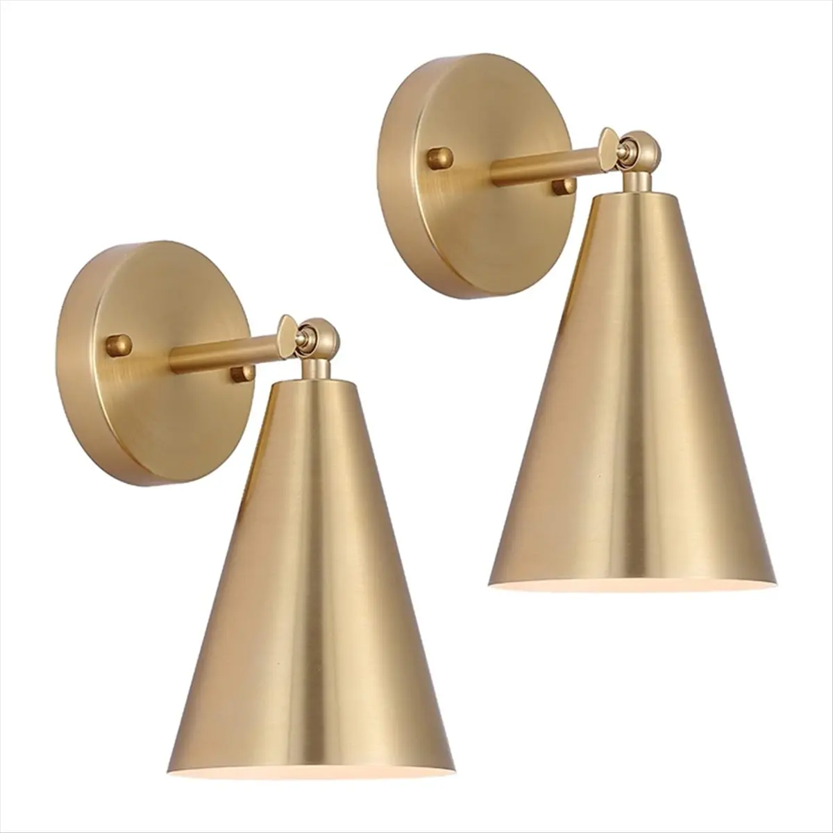 Фото Настенные светильники AA19 Gold, комплект из 2 штук, настенные лампы с поворотным кронштейном для декора интерьера, для спальни, №2