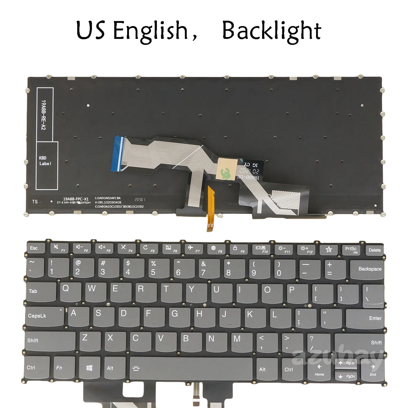 Фото Американская английская клавиатура с подсветкой для Lenovo PP2UB-USA SN5391BL, ideapad S540-13IML 81XA, S540-13API 81XC, S540-13ARE S540-13ITL №1